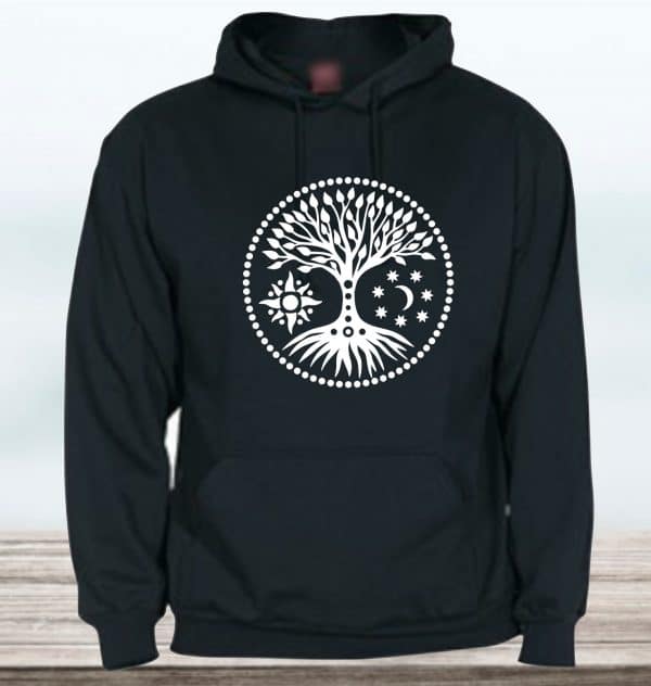 SUDADERA CON CAPUCHA ARBOL DE LA VIDA