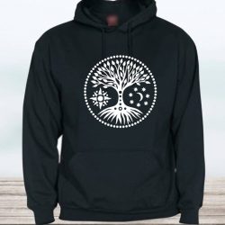 SUDADERA CON CAPUCHA ARBOL DE LA VIDA ADULTO UNISEX