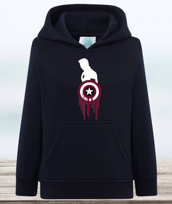SUDADERA CON CAPUCHA CÁPITAN AMÉRICA