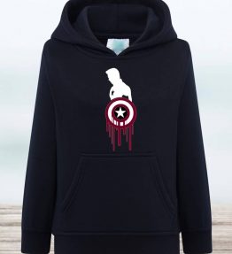 SUDADERA CON CAPUCHA CÁPITAN AMÉRICA