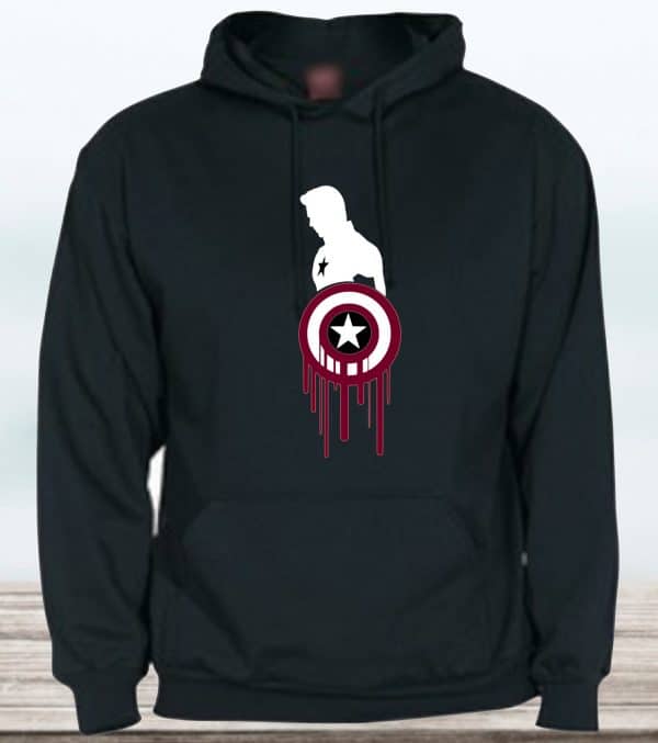 SUDADERA CON CAPUCHA CAPITÁN AMÉRICA