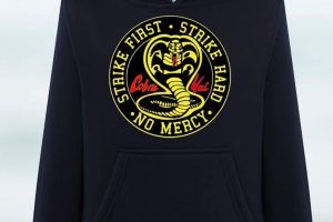SUDADERA CON CAPUCHA KOBRA KAI KARATE KID
