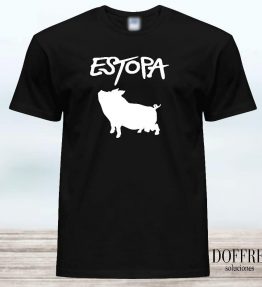 CAMISETA ESTOPA CERDO UNISEX