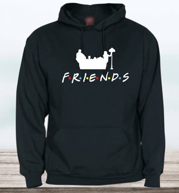 SUDADERA CON CAPUCHA FRIENDS ADULTO