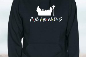 SUDADERA CON CAPUCHA FRIENDS ADULTO UNISEX