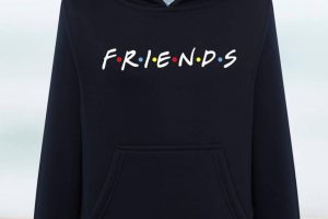 SUDADERA CON CAPUCHA FRIENDS LOGO