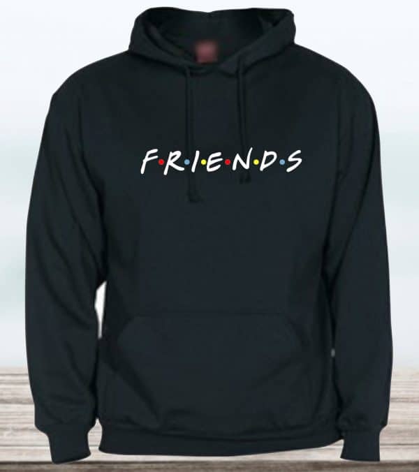 SUDADERA CON CAPUCHA FRIENDS LOGO