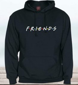 SUDADERA CON CAPUCHA FRIENDS LOGO ADULTO UNISEX