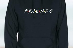 SUDADERA CON CAPUCHA FRIENDS LOGO ADULTO UNISEX