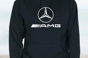SUDADERA CON CAPUCHA MERCEDES AMG LOGO ADULTO UNISEX