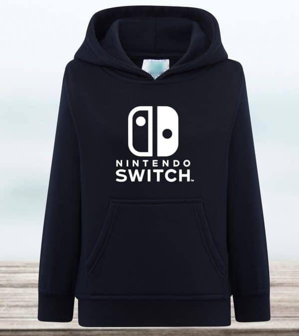 SUDADERA CON CAPUCHA NINTENDO SWITCH LOGO