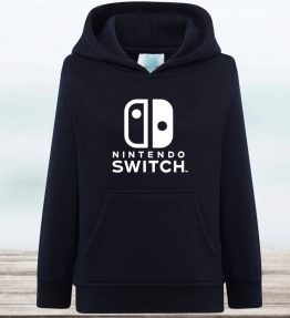 SUDADERA CON CAPUCHA NINTENDO SWITCH LOGO