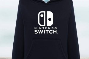 SUDADERA CON CAPUCHA NINTENDO SWITCH LOGO