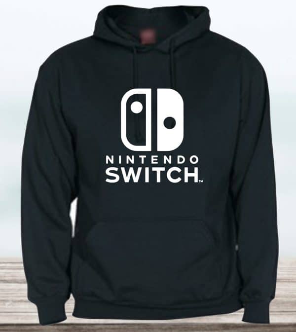 SUDADERA CON CAPUCHA NINTENDO SWITCH LOGO ADULTO UNISEX
