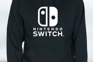 SUDADERA CON CAPUCHA NINTENDO SWITCH LOGO ADULTO UNISEX