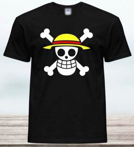 CAMISETA ONE PICE CALAVERA  UNISEX