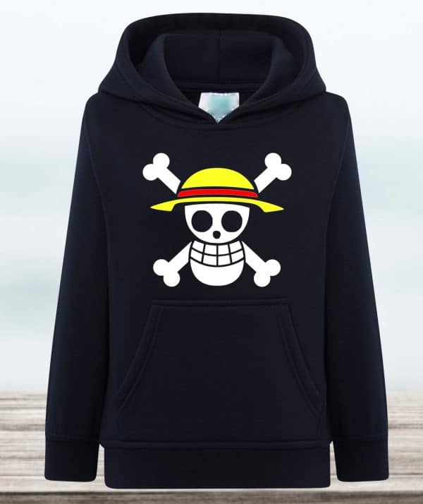 SUDADERA CON CAPUCHA ONE PIECE CALAVERA