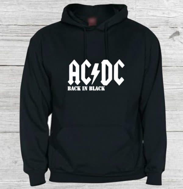 SUDADERA CON CAPUCHA ACDC ADULTO