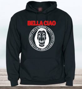 SUDADERA CON CAPUCHA CASA DE PAPEL BELLA CIAO ADULTO UNISEX