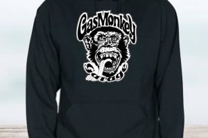 SUDADERA CON CAPUCHA GAS MONKEY ADULTO UNISEX