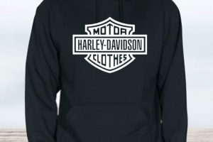 SUDADERA CON CAPUCHA HARLEY LOGO ADULTO UNISEX