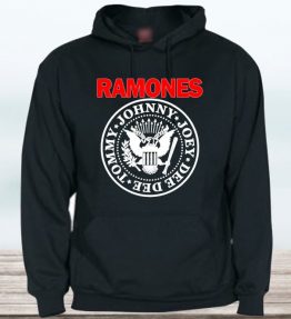 SUDADERA CON CAPUCHA RAMONES ADULTO UNISEX